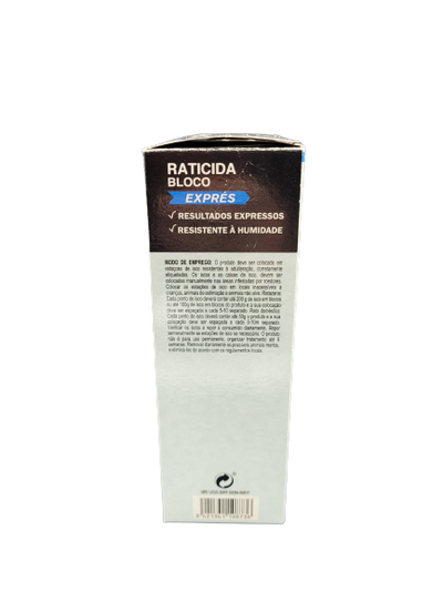 Raticida Cebo en Bloque 200 gr Brodifacoum - Quimunsa