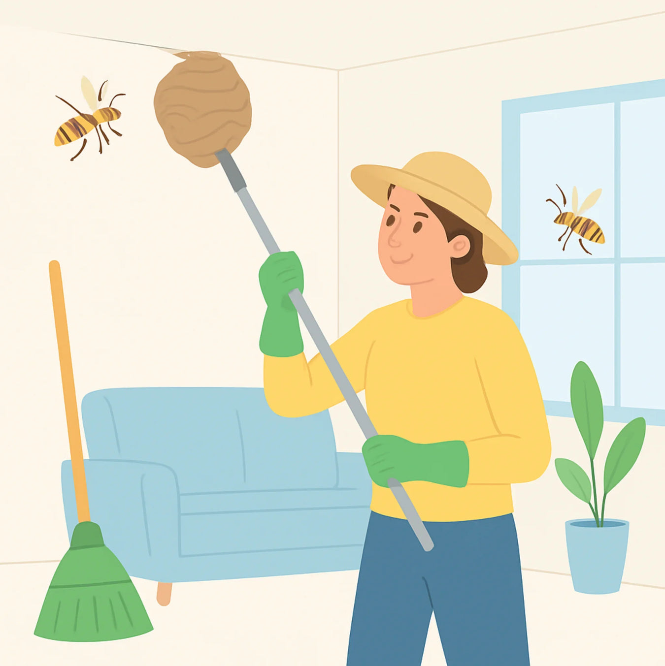 Elimitar o matar avispas