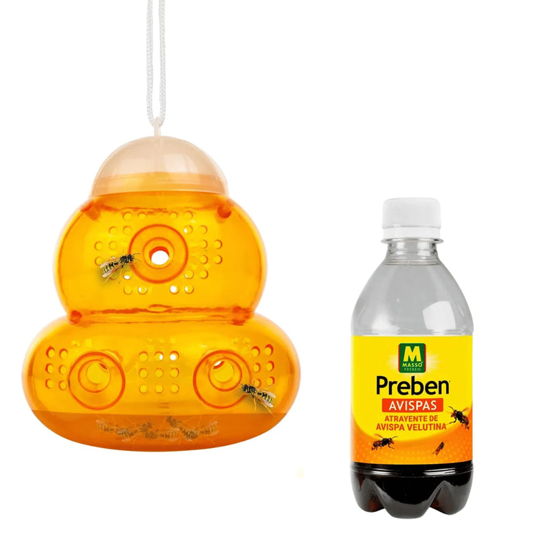 Trampa ecológica con atrayente avispas - Masso - Remi Hogar