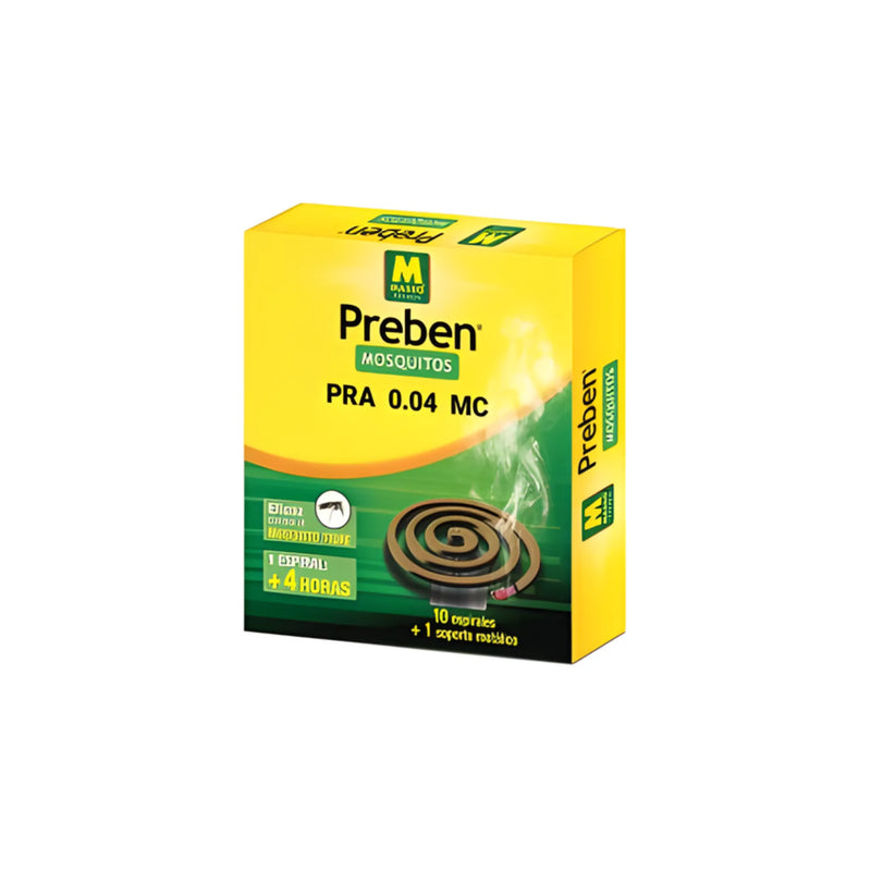 Espiral insecticida antimosquitos 10 unidades - Preben