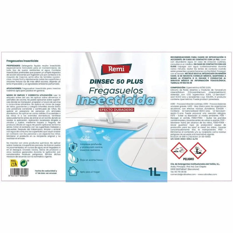 Fregasuelos Insecticida 1L - Remi Hogar - Remi Hogar