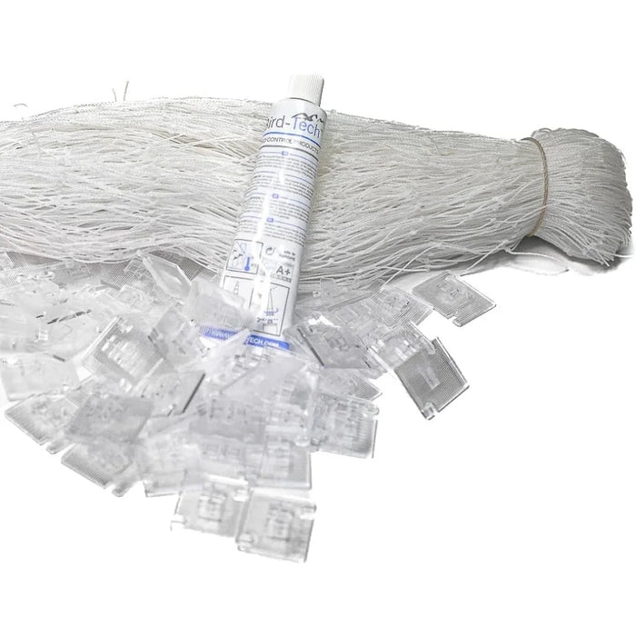 Red de Balcón para Gatos Blanca – Kit Completo con Fijaciones y Silicona para Balcones