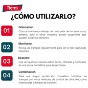 Trampas chinches 4 unidades - Remi Hogar - Remi Hogar