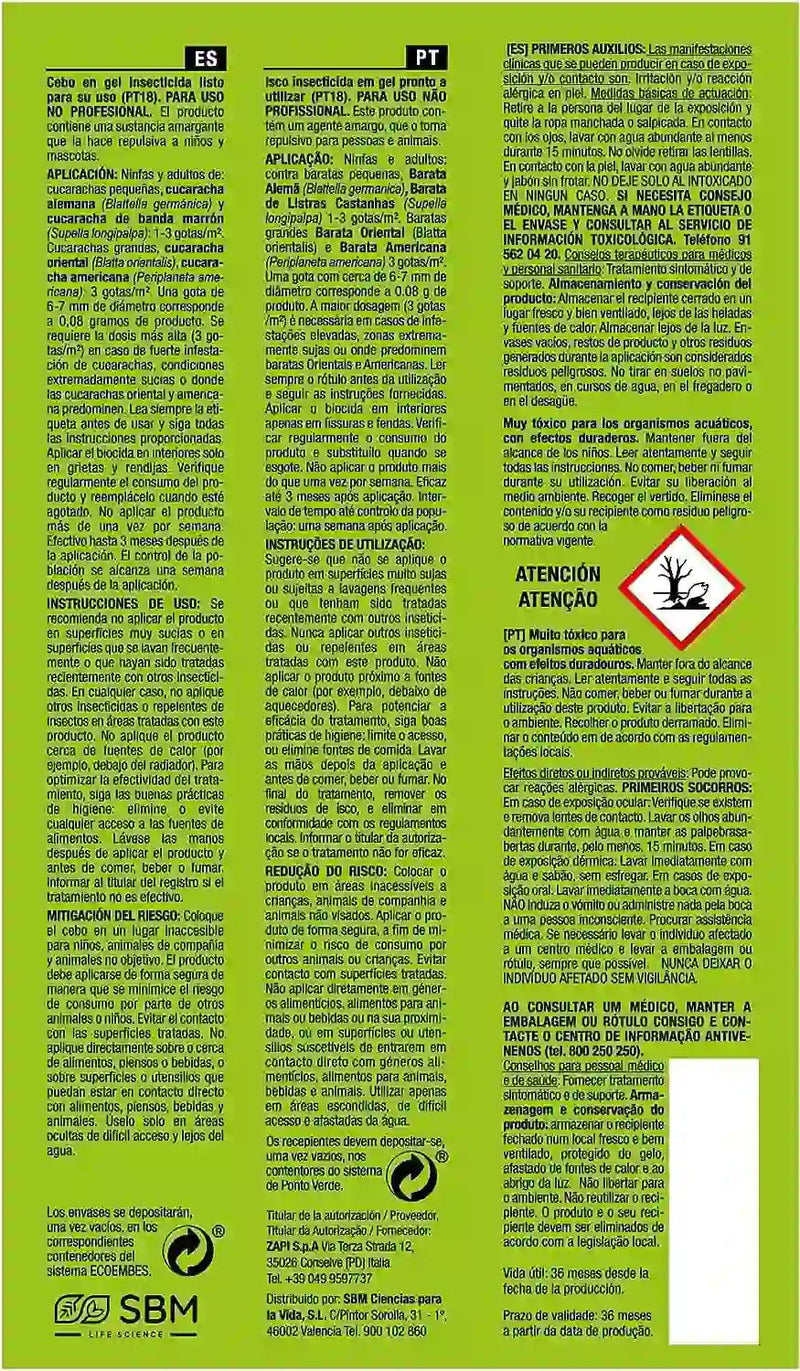 Gel Insecticida Cucarachas - Protect Home - Remi Hogar