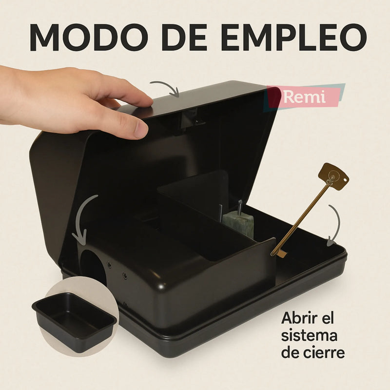 La AF Fortis es una caja portacebos metálica abierta