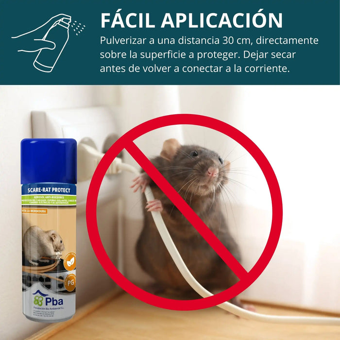 Aerosol antiroedores para protección de cables y materiales - Scare-Rat Protect 500 ml