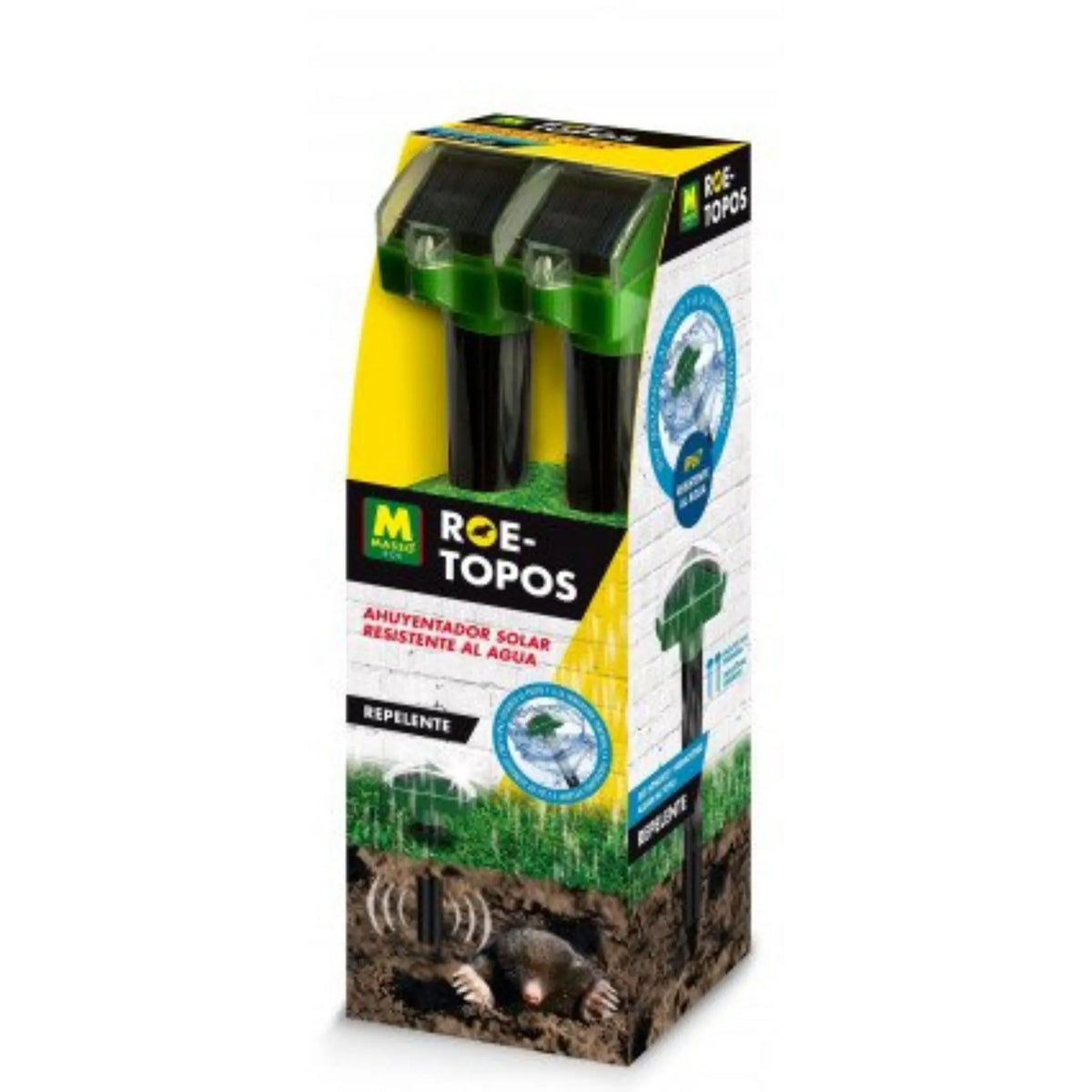 Ahuyentador solar para topos resistente al agua - Masso - Remi Hogar