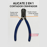 Alicate 2 en 1 Cortador Crimpador - Remi Hogar - Remi Hogar