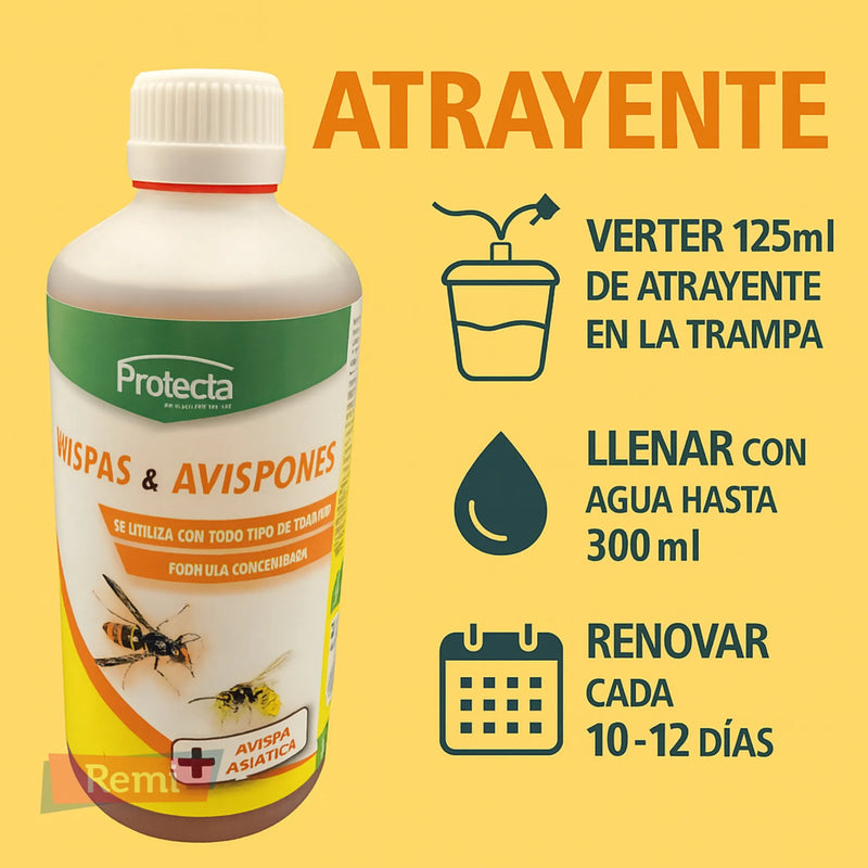 Atrayente Avispas y Avispones Avispa'Clac - Protecta - Remi Hogar