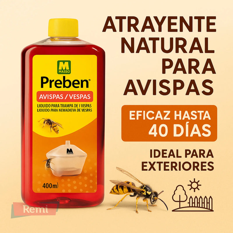 Atrayente de Avispas 400 ml Preben - Masso - Remi Hogar