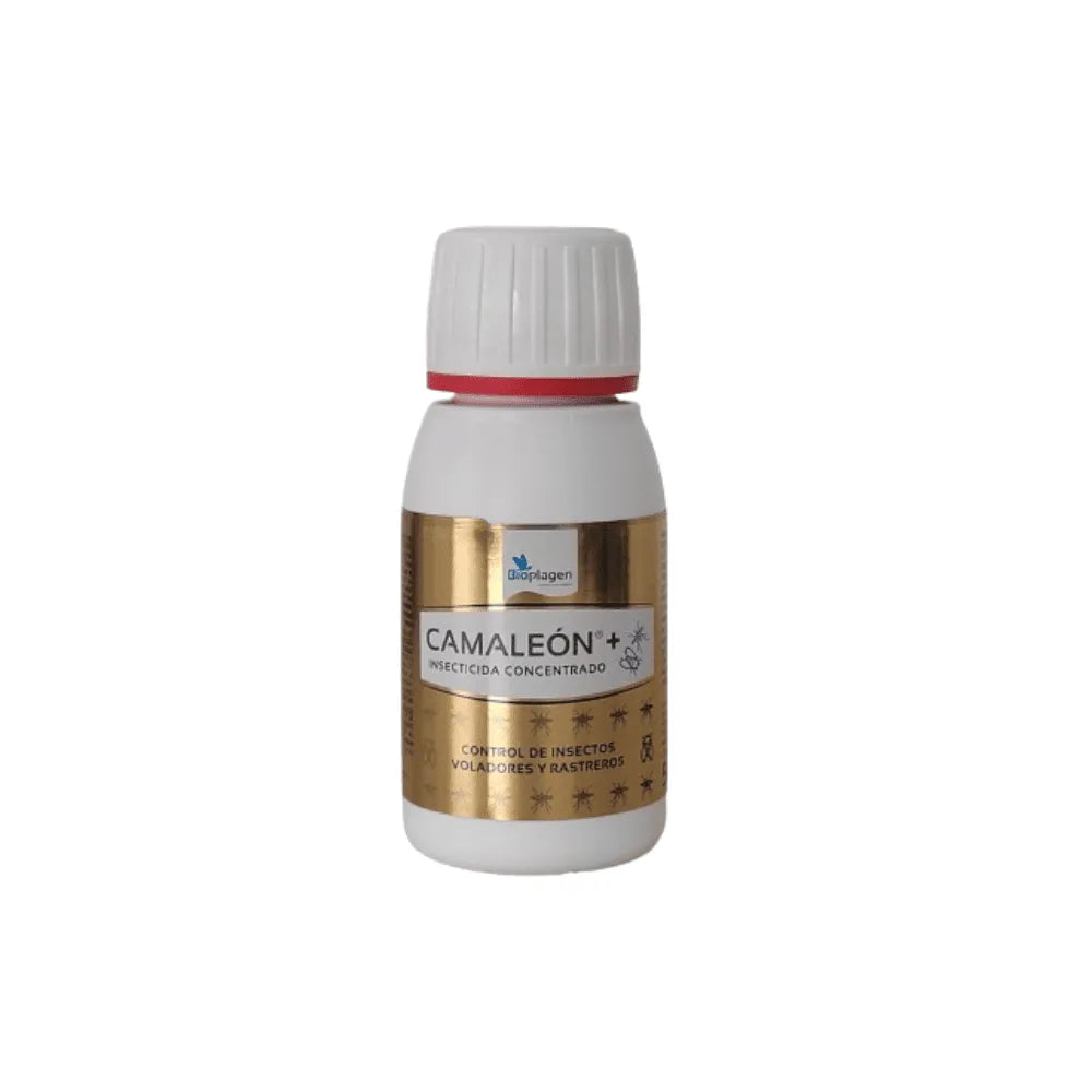 Camaleón Plus insecticida concentrado 50 ml Bioplagen para eliminar insectos voladores y rastreros con acción rápida.