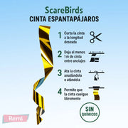 Cinta repelente aves Flash Tape - Scarebirds - Remi Hogar