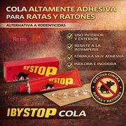 Cola para Ratas y Ratones Adhesivo Atrapa Roedores sin Veneno - IBYSTOP
