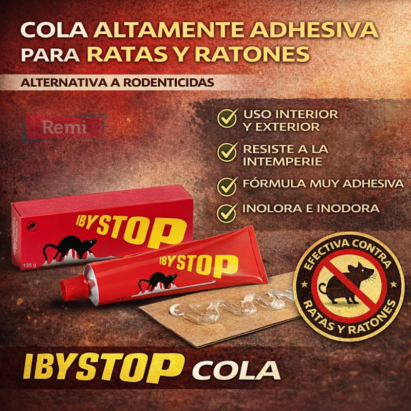 Cola para Ratas y Ratones Adhesivo Atrapa Roedores sin Veneno - IBYSTOP