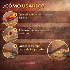 Cola para Ratas y Ratones Adhesivo Atrapa Roedores sin Veneno - IBYSTOP