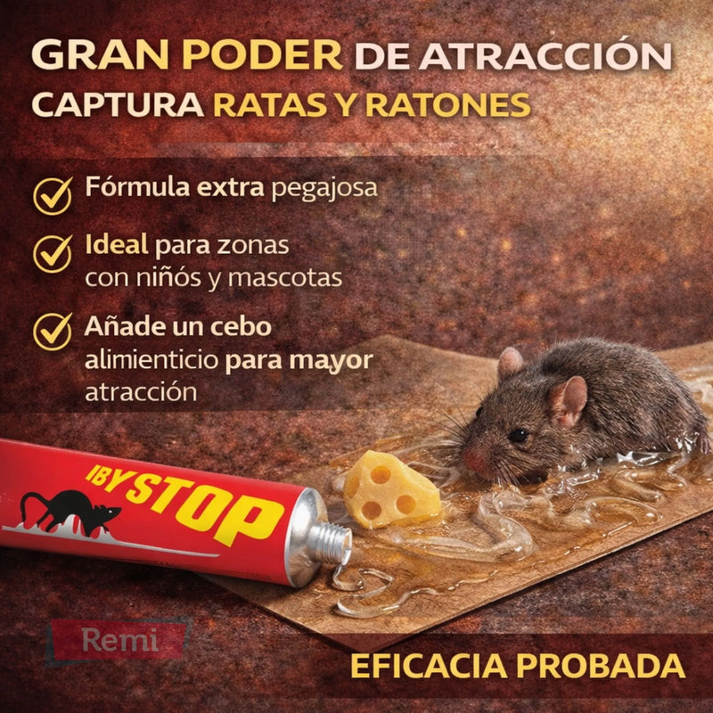 Cola para Ratas y Ratones Adhesivo Atrapa Roedores sin Veneno - IBYSTOP