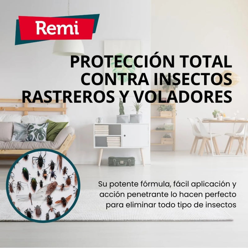 Descarga Total - Descarga Spray Insecticida para Insectos Rastreros y Voladores 150 ml - Remi Hogar