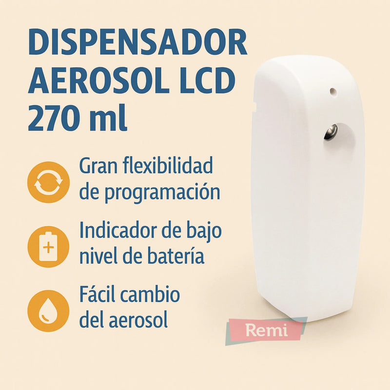 Dispensador Automático para Aerosol 270 ml - P+L Systems - Remi Hogar