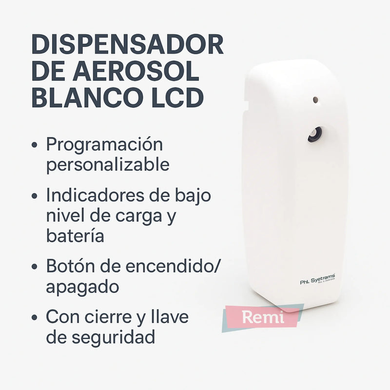 Dispensador Automático para Aerosol 270 ml - P+L Systems - Remi Hogar