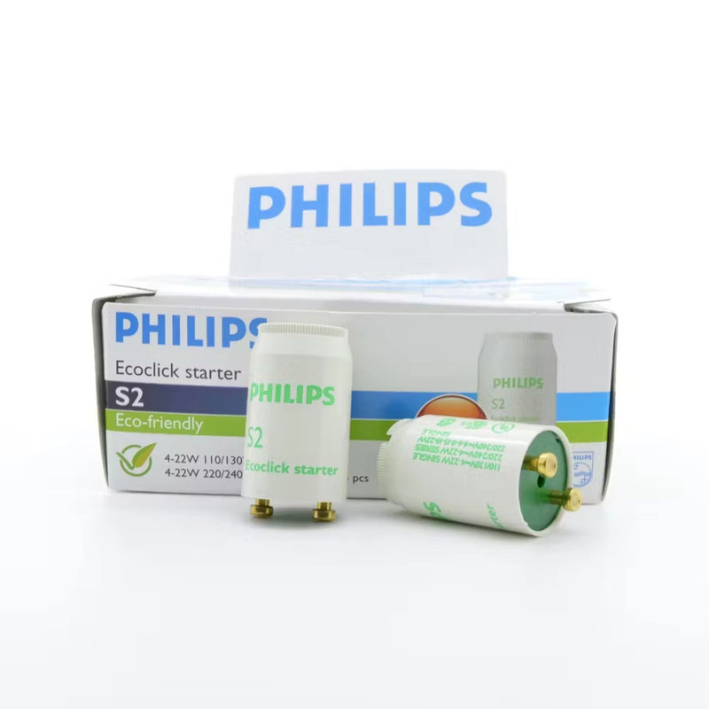 Cebador Philips S2 4‑22 W Ecoclick para tubos fluorescentes - Remi Hogar
