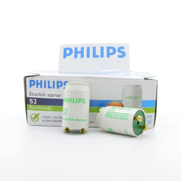 Cebador Philips S2 4‑22 W Ecoclick para tubos fluorescentes