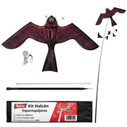 Halcón Espantapájaros con Mástil 6 metros - Ahuyentador Natural de Aves para Jardines y Cultivos