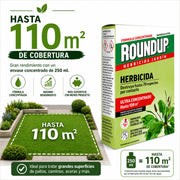 Herbicida ecológico Roundup 250 ml concentrado para eliminar malas hierbas de forma eficaz en 1 hora