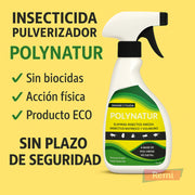 Insecticida en pulverizador Polynatur 500 ml contra insectos rastreros y voladores.