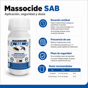 Insecticida concentrado Massocide SAB 250 ml Alfa-Cipermetrina 6%