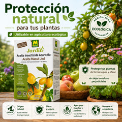 Massó Jed tratamiento ecológico para eliminar insectos y ácaros en frutales y cítricos aceite Insecticida Acaricida 500 ml