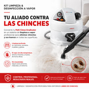 Kit de Limpieza y Desinfección a Vapor Polti anti chinches