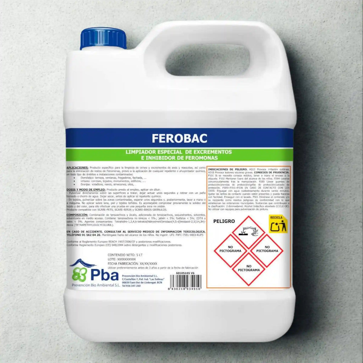 Limpiador eliminador de feromonas 500 ml - Ferobac - Remi Hogar