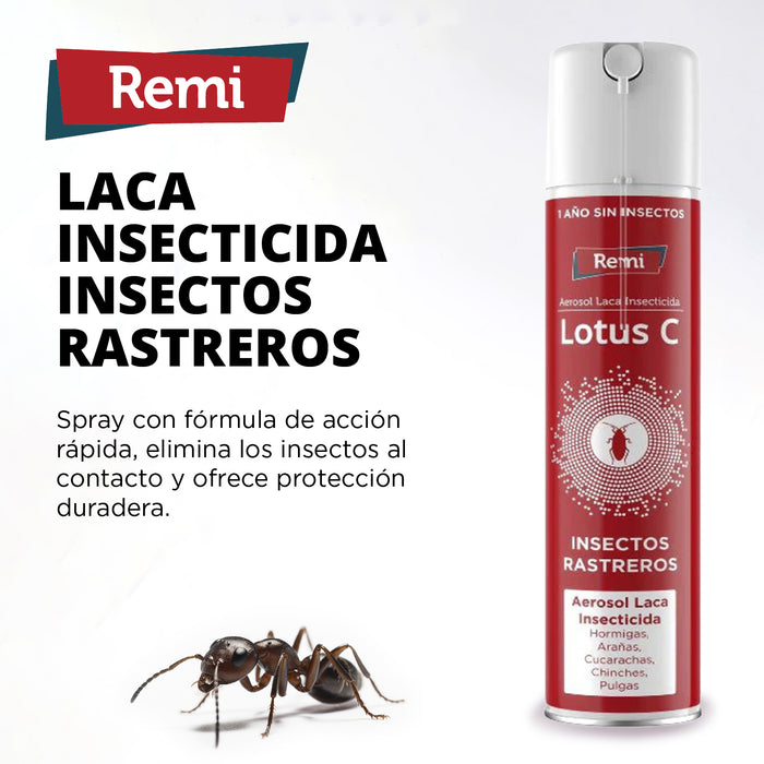 Laca - Spray insecticida para insectos Rastreros con cánula 750 ml