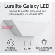 LURALITE GALAXY LED – Trampa de insectos de alto rendimiento con tecnología LED