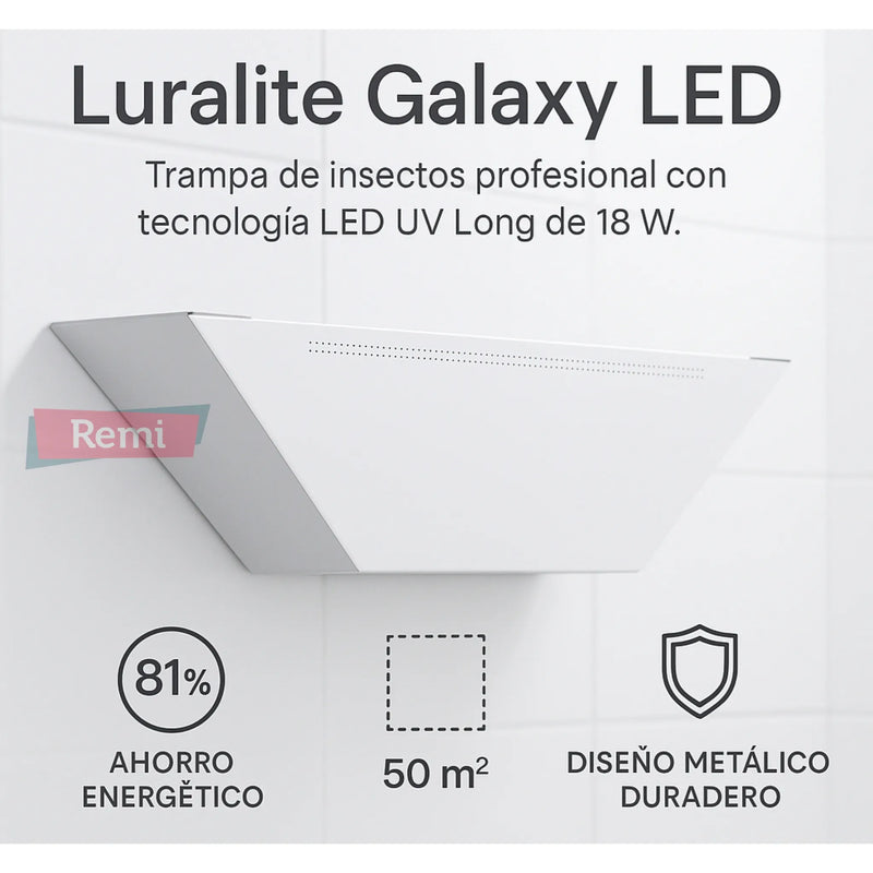 LURALITE GALAXY LED – Trampa de insectos de alto rendimiento con tecnología LED