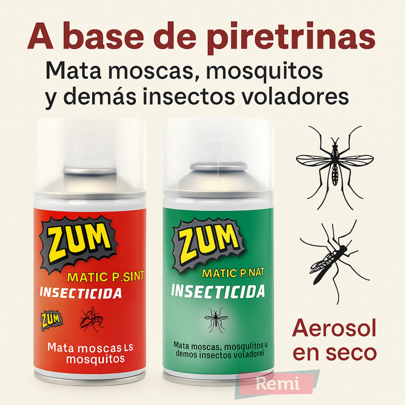 Spray insecticida ZUM mata moscas, mosquitos y otros insectos voladores