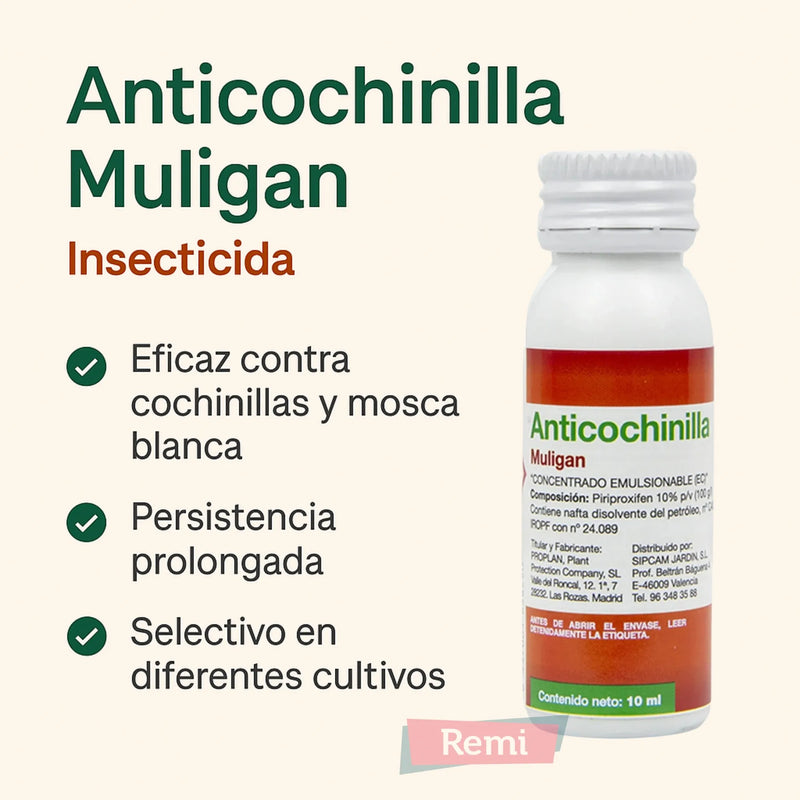 Muligan Insecticida anticochinilla 10 ml - Sipcam - Remi Hogar
