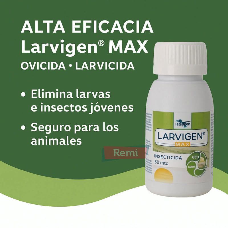 Ovicida y larvicida 60 ml - Larvigen Max SC - Remi Hogar