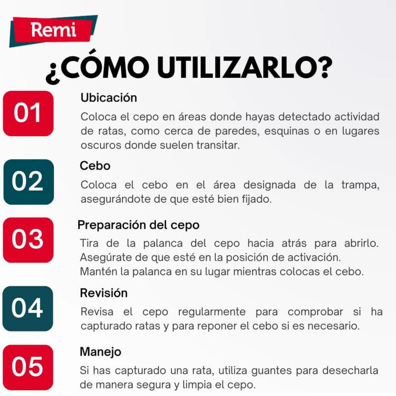 Cepo para Ratas Trapper T - Rex - Remi Hogar