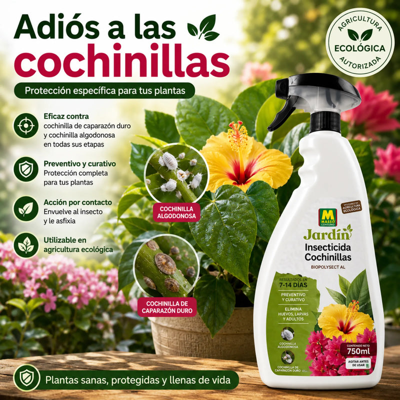 Insecticida Ecológico para Cochinilla Algodonosa y de Caparazón listo para Usar