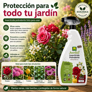 Insecticida ecológico listo para usar con acción preventiva y curativa contra Pulgones, Mosca Blanca, Ácaros y Araña Roja