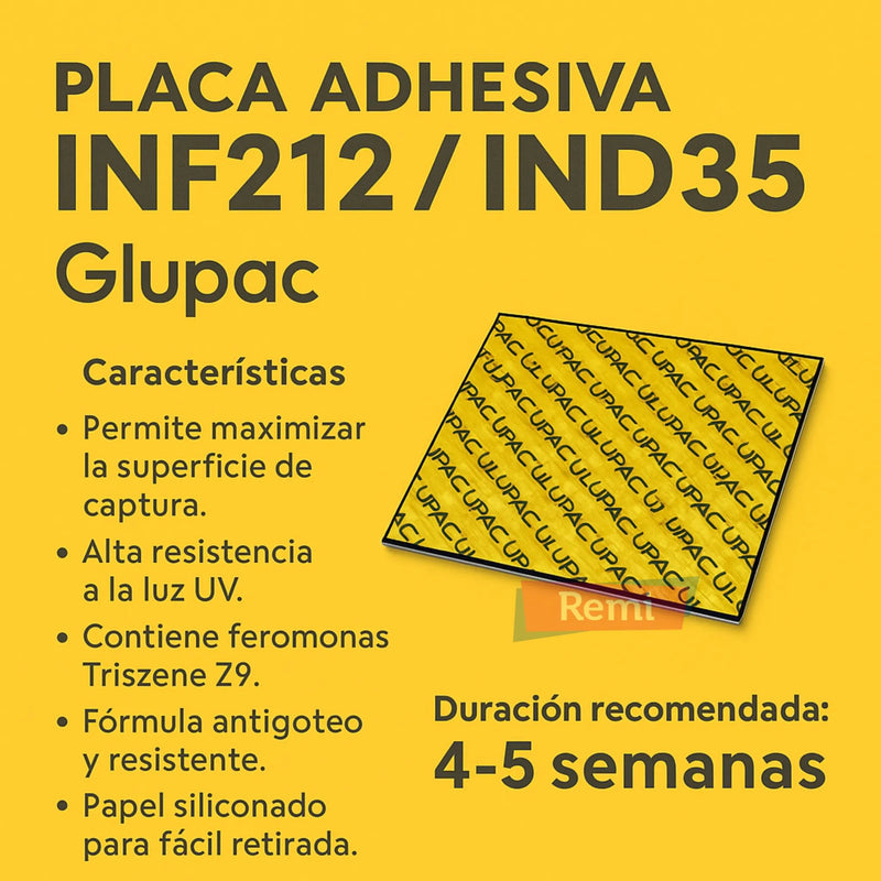 Placa Adhesiva INF212 / IND35 - Glupac - Remi Hogar
