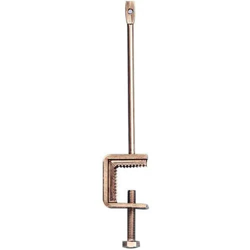 Poste de acero inoxidable con abrazadera ajustable para viga o barandilla, antipalomas.