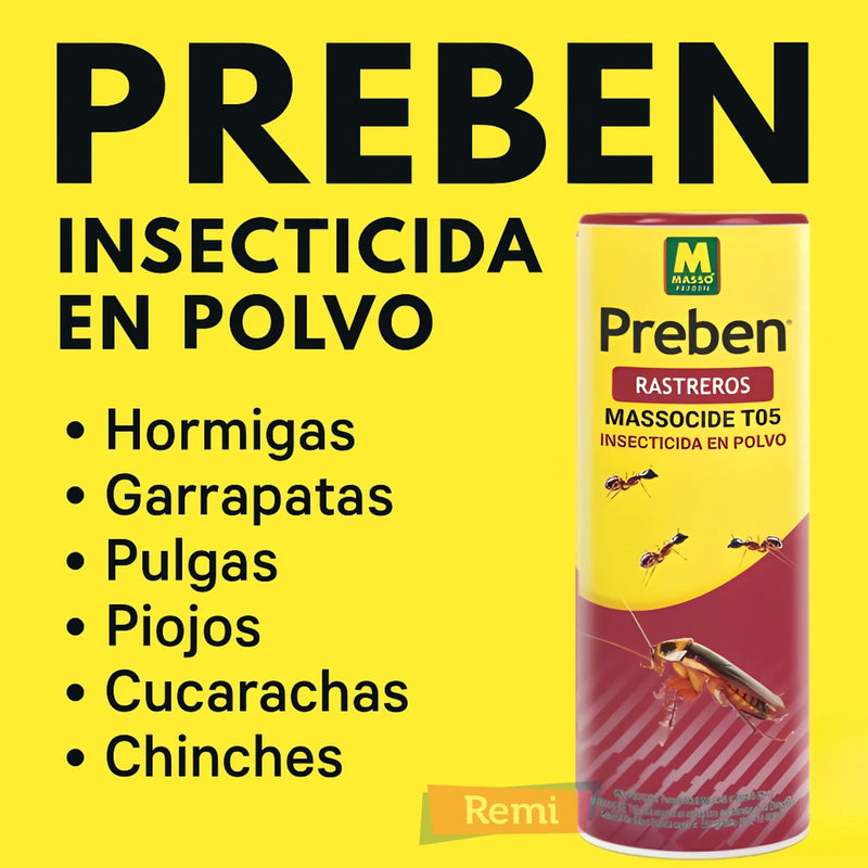Preben Massocide TP Plus Insecticida Polvo - Masso - Remi Hogar