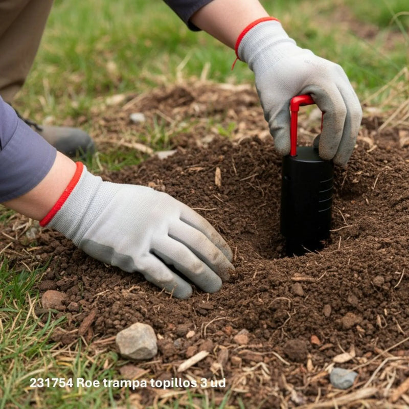 Massó - Trampa para topillos ROE para control de roedores en jardines y huertos
