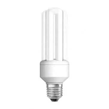 Recambio de lámpara UV de 20W de bajo consumo para insectocutores, formato compacto con casquillo estándar y acabado blanco.