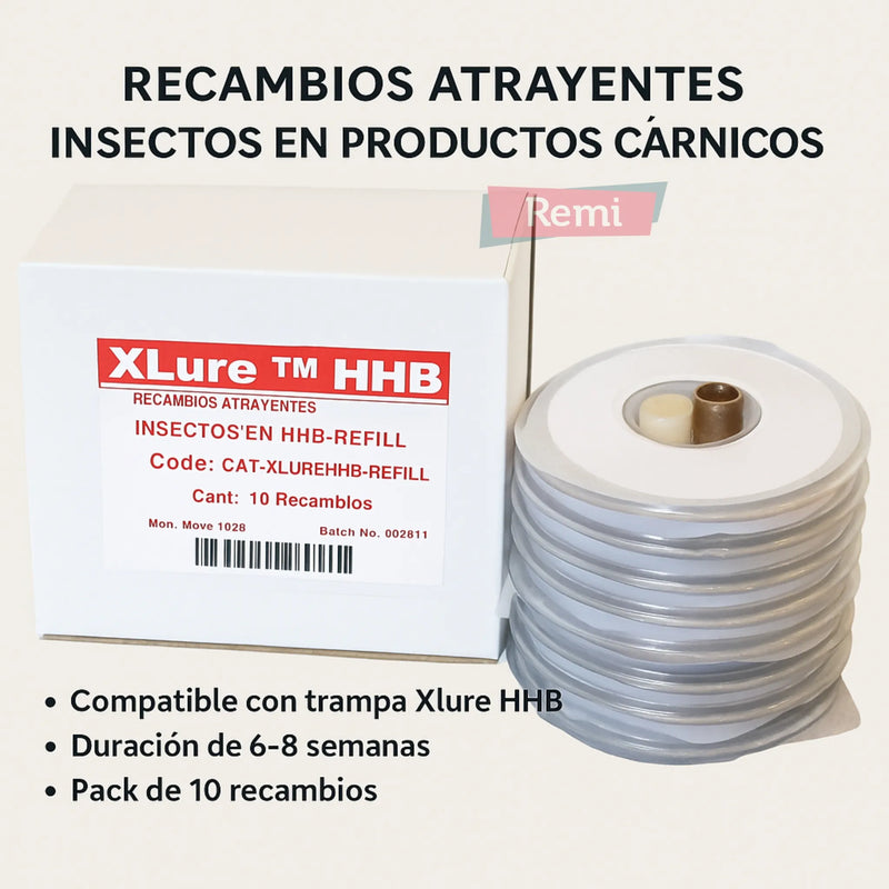 Recambios atrayente 10 unidades - Xlure HHB - Remi Hogar