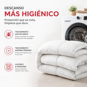 Relleno Nórdico Antiácaros y Antibacteriano RemiNordic Fibra Siliconada 300 g/m² Transpirable, Lavable y Certificado OEKO-TEX