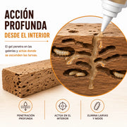 Gel Tratamiento Madera Carcoma y Termitas 400 ml Protector de Madera Listo para Usar en Interior