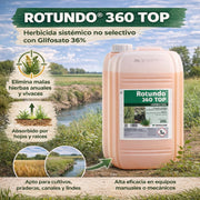 Rotundo 360 Top 20 litros – Herbicida sistémico Glifosato 36%